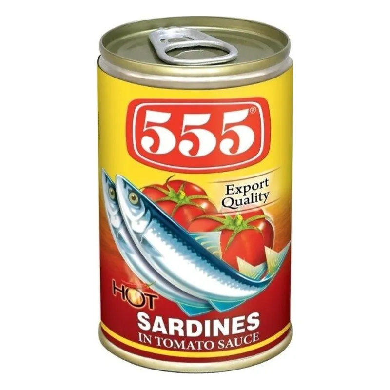555 Sardines in TOMATO HOT
