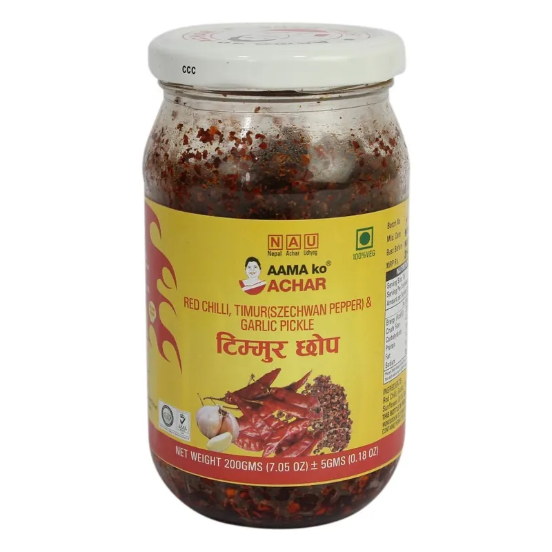 Aama ko red chilli & timmur chopp 200 gm