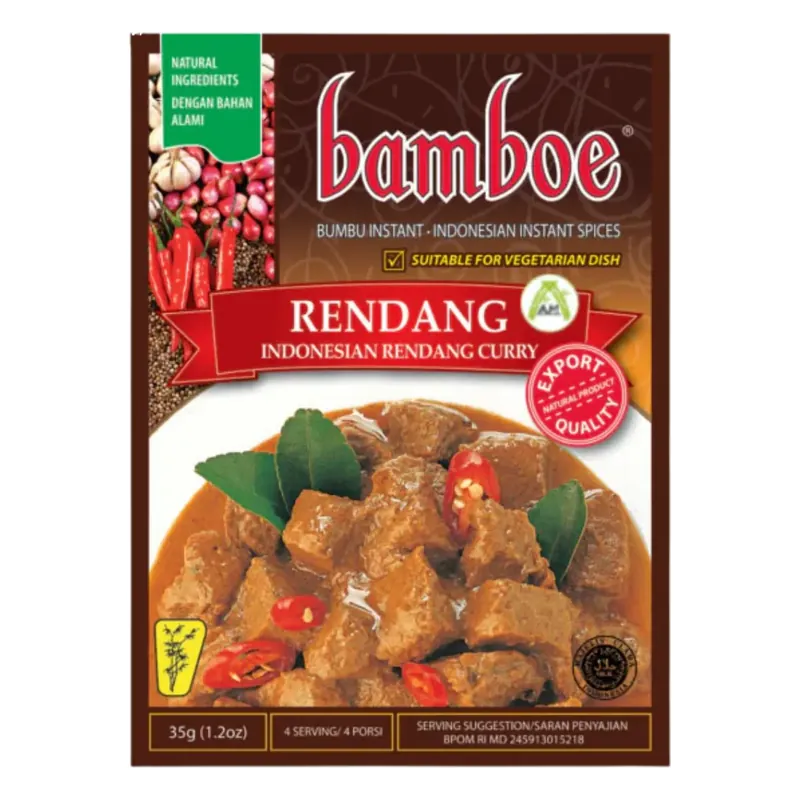 Bamboe Rendang Beef in Hot Sauce 35g