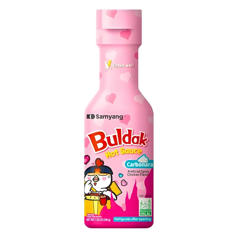 Buldak hot sauce Carbonara