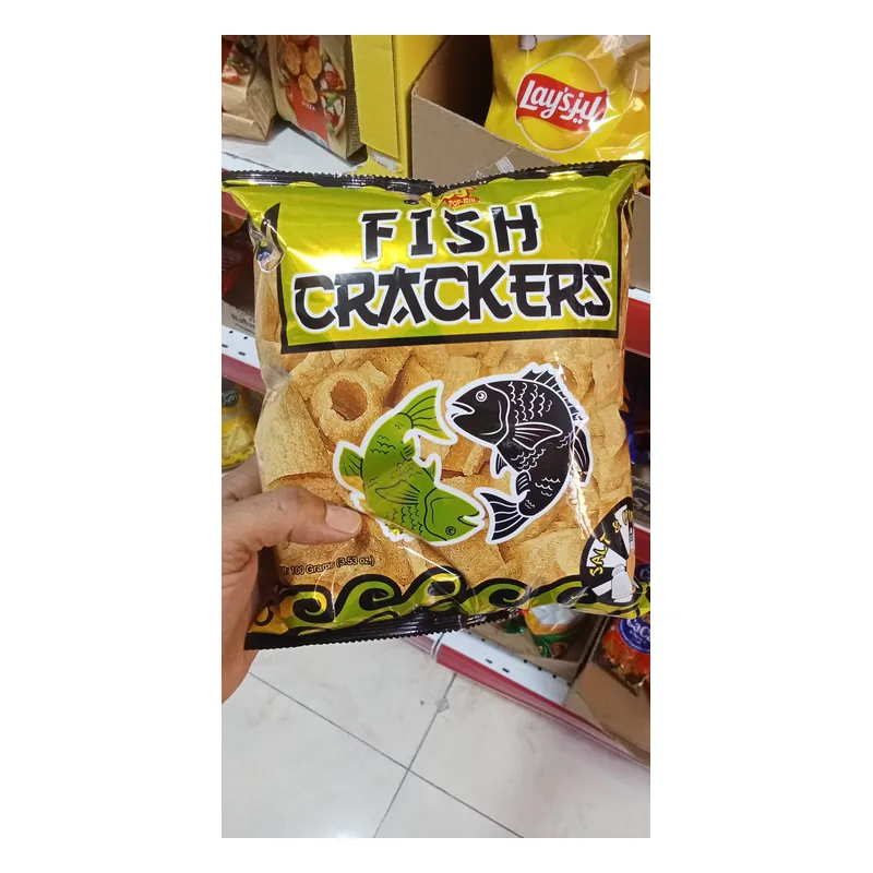 Chickboy Fish Crackers Salt & Vinegar 100g