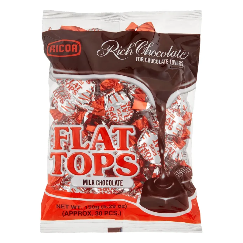Flat Tops Milk Chocolate 150g