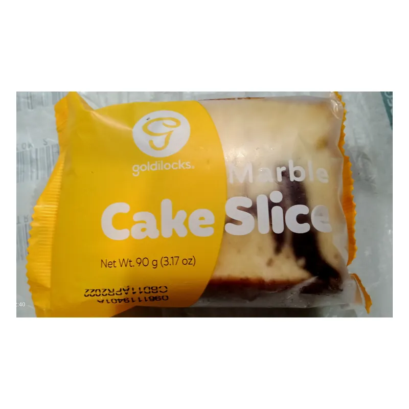 GoldiLocks Marble Cake Slice