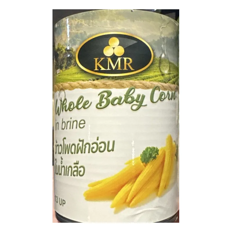 KMR Whole Baby Corn in Brine 410g