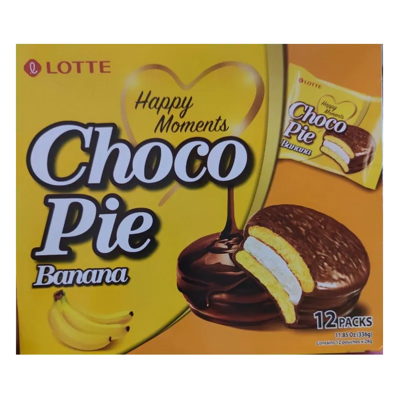 Lotte Choco Pie - Banana 12x28g