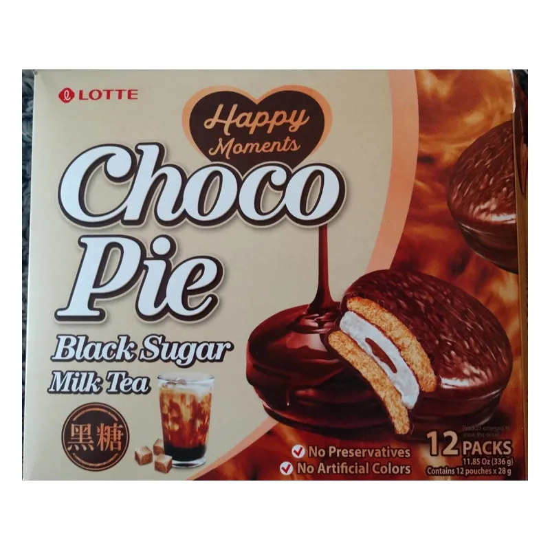 Lotte Choco Pie - black Suger 12x28g