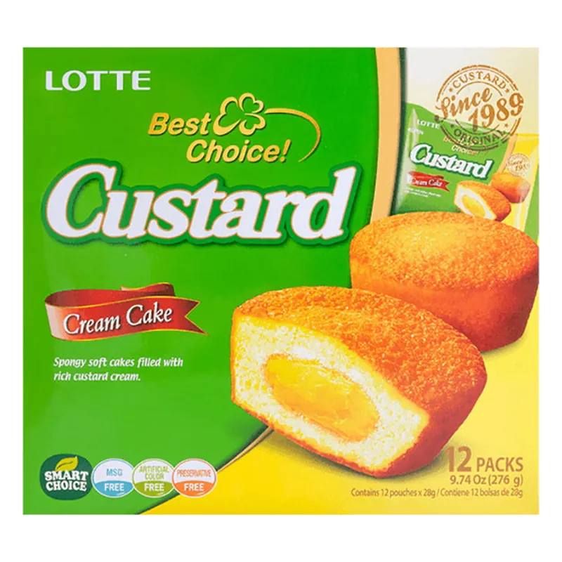 Lotte CUSTARD Cream Cake 276g