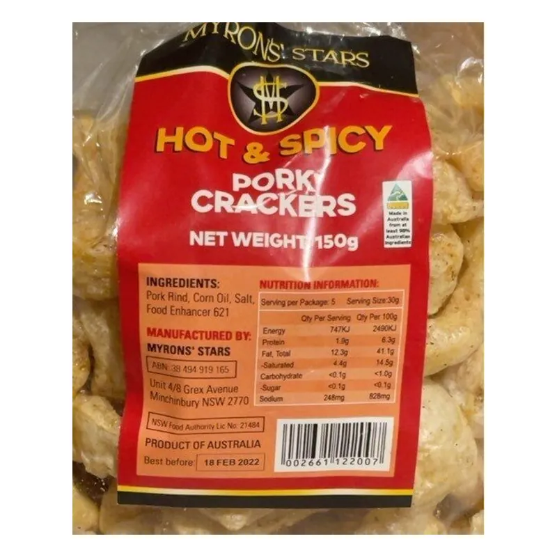 Myrons Pork Cracker Hot&SpicY