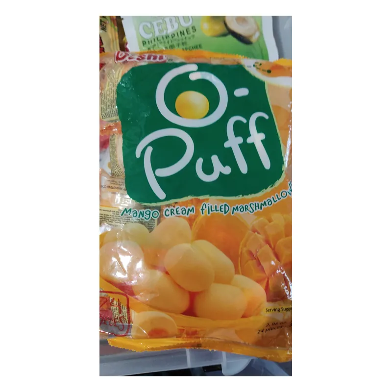 Oishi O-PUFF Cream Filled Marshmallow Mango