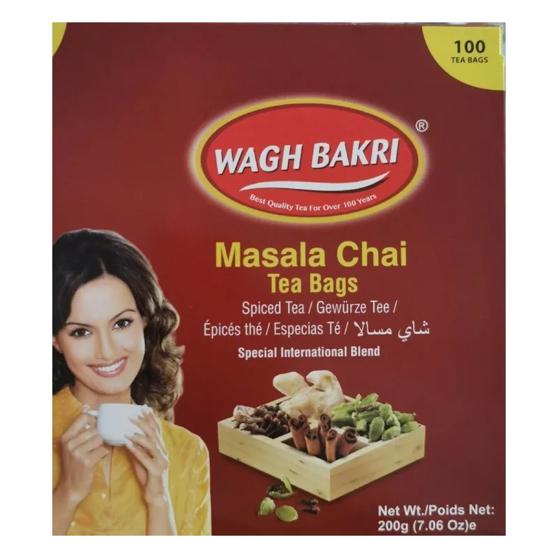 Wagh Bakri Masala Chai Tea Bag 100 Packs